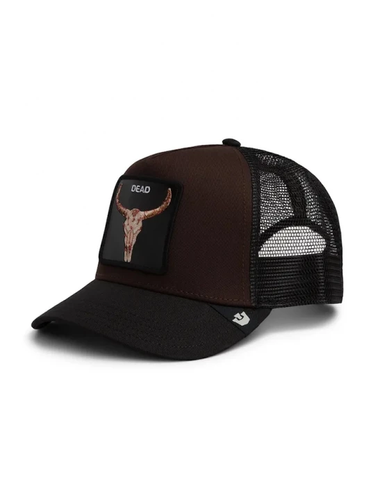 Obrázek produktu Goorin Bros kšiltovka bavlněná Dead Skull Trucker hnědá