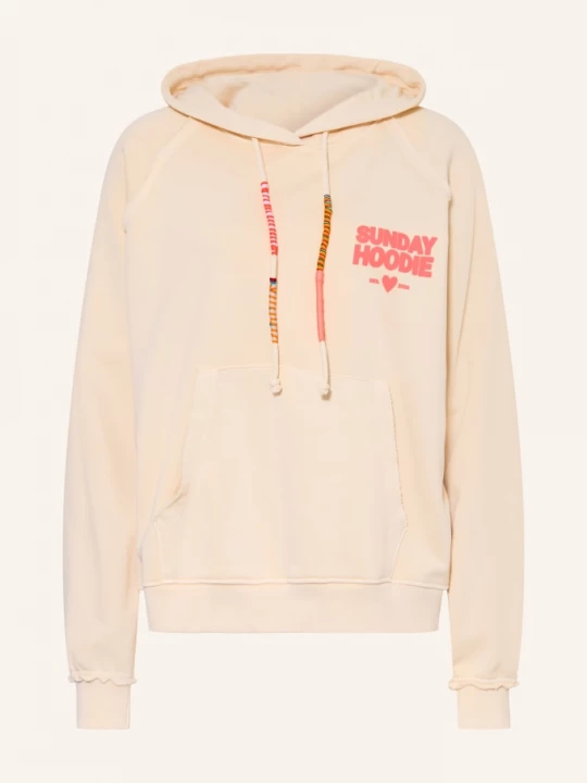 Obrázek produktu Grace Mikina S Kapucí Sunday Hoodie krémová / neonově růžová