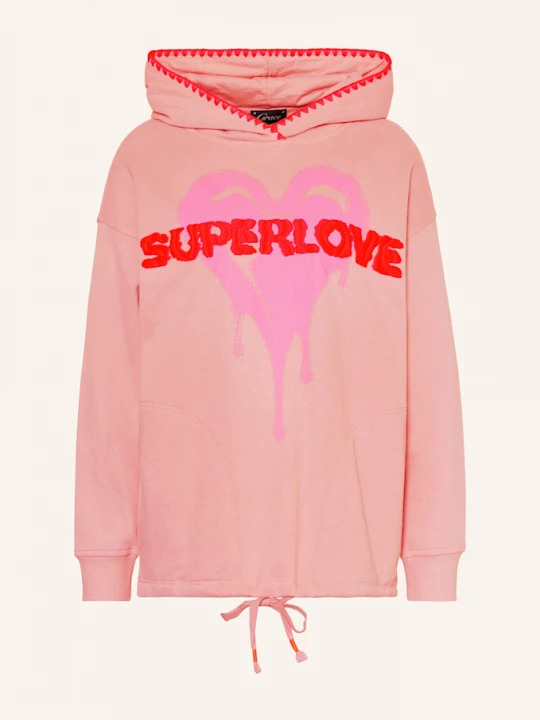 Obrázek produktu Grace Oversized Mikina S Kapucí růžová