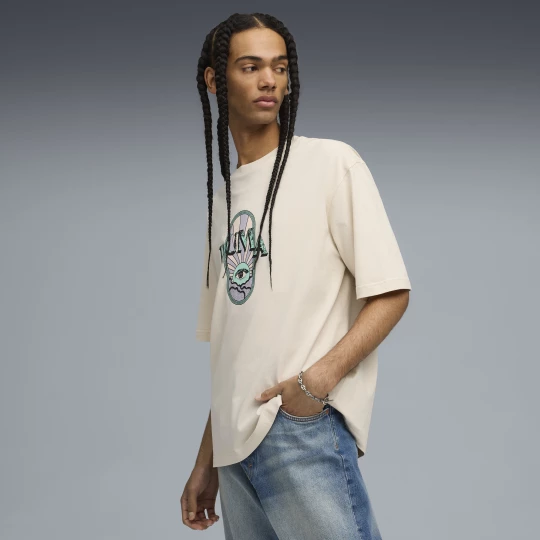 Obrázek produktu Graphic PUMA Fest Boxy Tee Men, Clothing, Alpine Snow