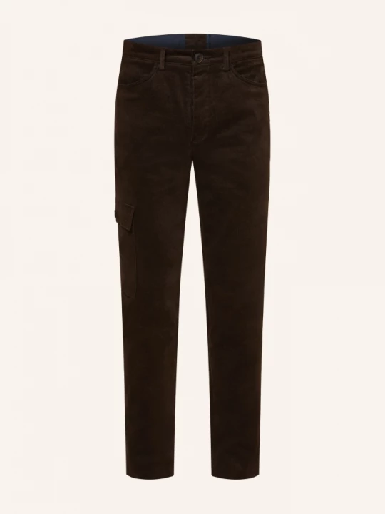 Obrázek produktu Grasegger Cargové Kalhoty Turin Slim Fit Ze Sametu tmavě hnědá