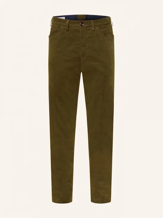 Obrázek produktu Grasegger Klasické Kalhoty Turin Slim Fit Z Manšestru tmavě zelená