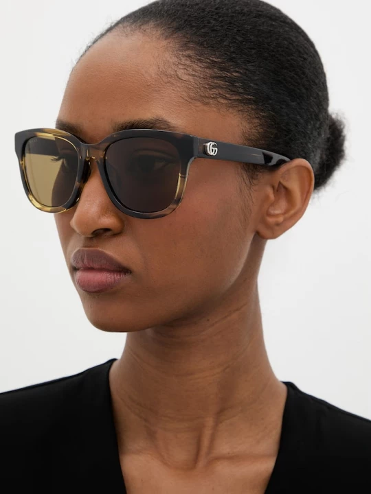 Obrázek produktu Gucci sluneční brýle typu wayfarer dámské hnědá