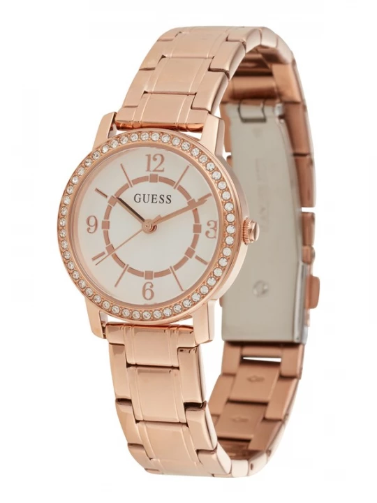Obrázek produktu GUESS Analogové hodinky 'Melody'  růžově zlatá / barva vaječné skořápky