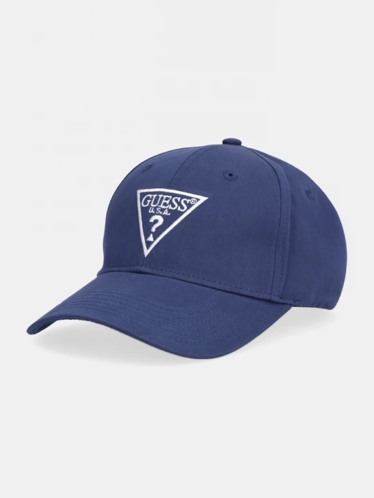 Obrázek produktu Guess Bavlněná baseballová čepice Guess námořnická modř
