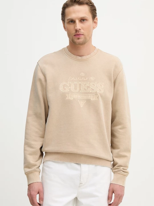 Obrázek produktu Guess Bavlněná mikina Guess béžová