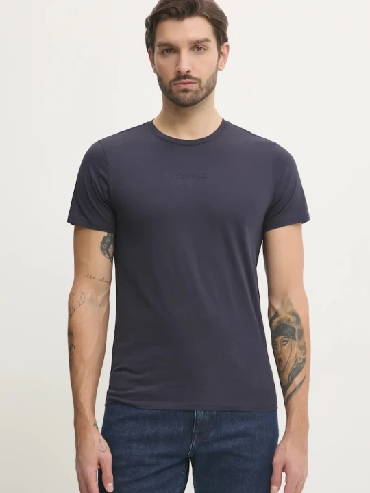 Obrázek produktu Guess Bavlněné tričko Guess námořnická modř