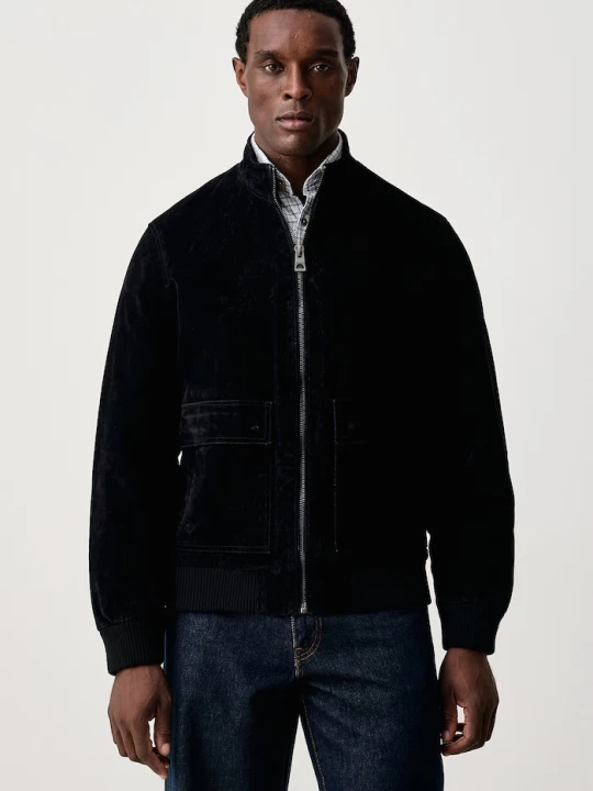 Obrázek produktu Guess bomber pánský velurový námořnická modř