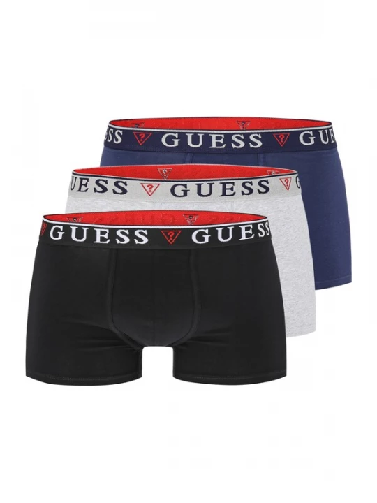 Obrázek produktu GUESS Boxerky 'BRIAN'  modrá / světle šedá / černá / bílá