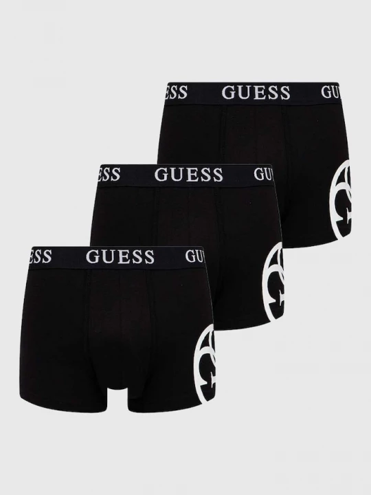 Obrázek produktu Guess boxerky pánské bavlněné elastanem PLACED 3-pack černá