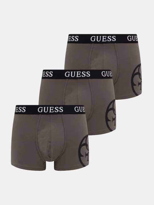 Obrázek produktu Guess boxerky pánské bavlněné elastanem PLACED 3-pack zelená