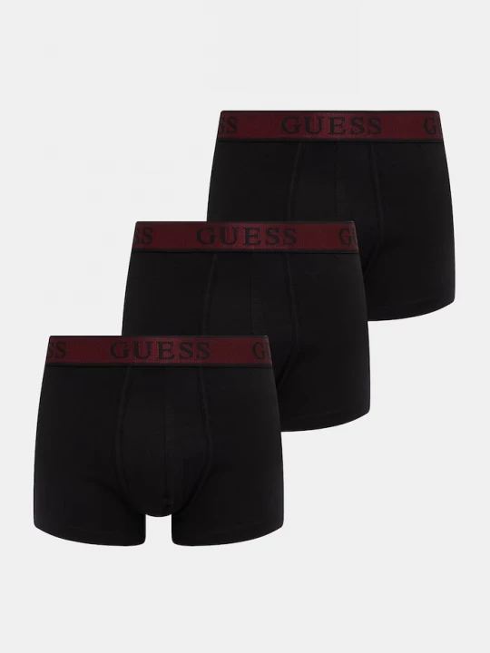 Obrázek produktu Guess boxerky pánské bavlněné s elastanem JOE 3-pack černá