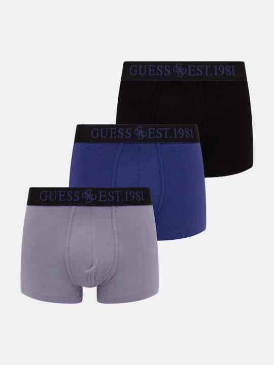 Obrázek produktu Guess boxerky pánské bavlněné s elastanem JOE 3-pack fialová