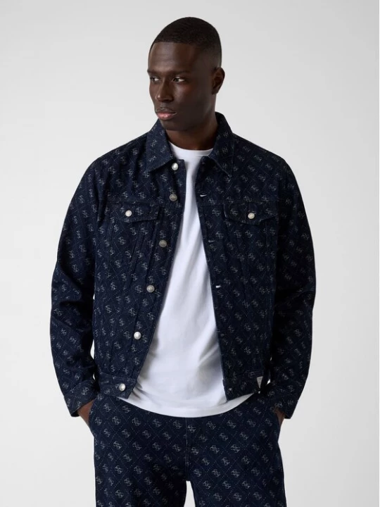 Obrázek produktu Guess Bunda pro přechodné období 183238 Modrá Classic Fit Tmavomodrá