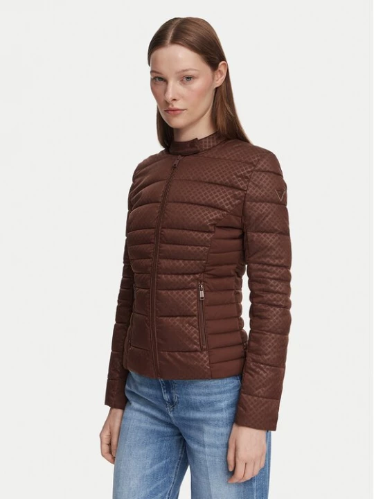 Obrázek produktu Guess Bunda pro přechodné období W6YL16 W2891 Tmavě hnědá Slim Fit