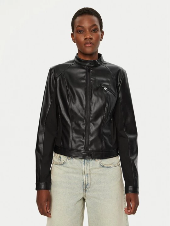 Obrázek produktu Guess Bunda z imitace kůže W4YL04 WE480 Černá Regular Fit