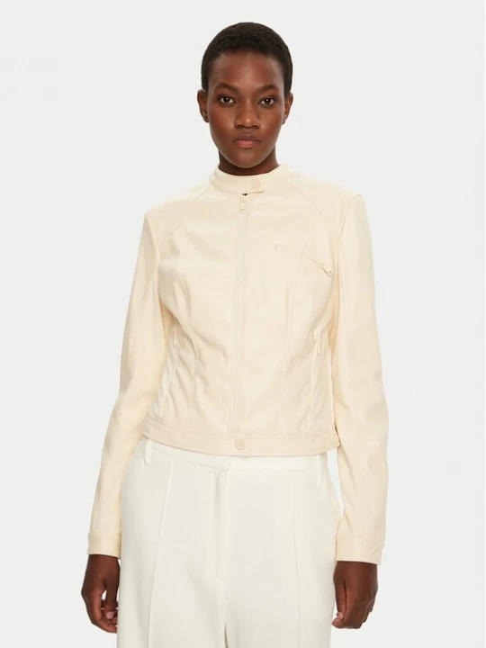 Obrázek produktu Guess Bunda z imitace kůže W4YL04 WE480 Krémová Regular Fit
