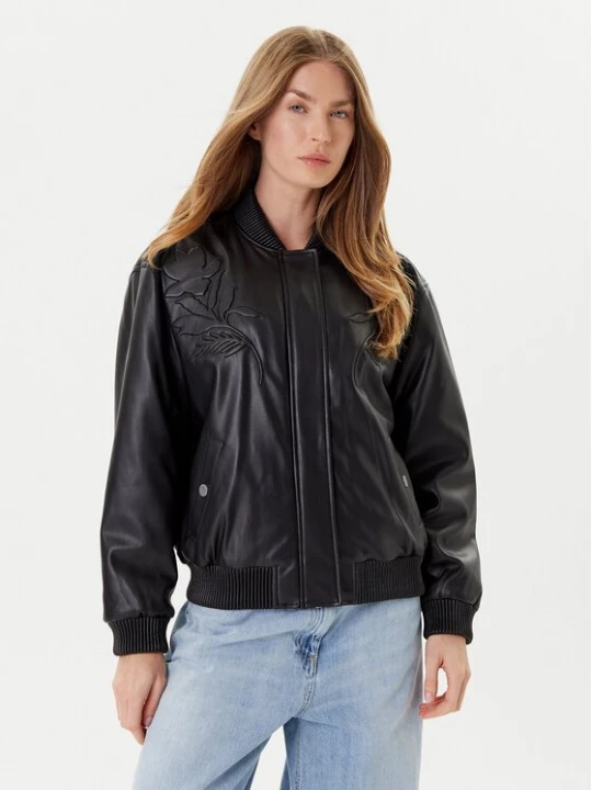 Obrázek produktu Guess Bunda z imitace kůže W5YL06 WE480 Černá Regular Fit