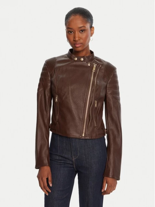 Obrázek produktu Guess Bunda z imitace kůže W5YL19 WHDS0 Hnědá Regular Fit