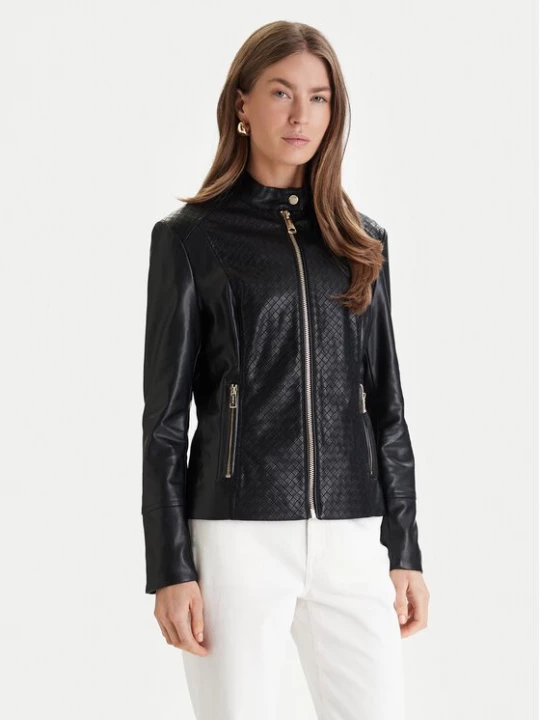 Obrázek produktu Guess Bunda z imitace kůže W6RL52 WL850 Černá Regular Fit