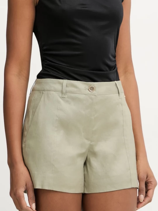 Obrázek produktu Guess chino šortky dámské se lnem ISABEAU zelená