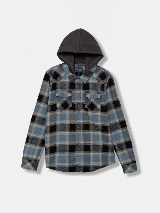 Obrázek produktu Guess Dětská bavlněná košile Guess modrá