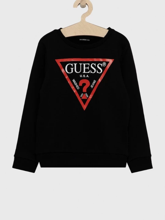 Obrázek produktu Guess Dětská bavlněná mikina Guess černá