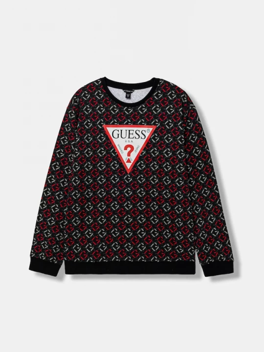 Obrázek produktu Guess Dětská bavlněná mikina Guess černá