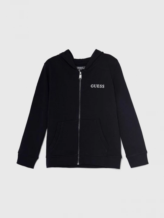 Obrázek produktu Guess Dětská bavlněná mikina Guess námořnická modř