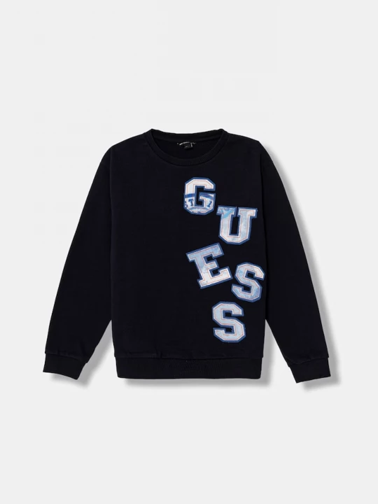 Obrázek produktu Guess Dětská bavlněná mikina námořnická modř