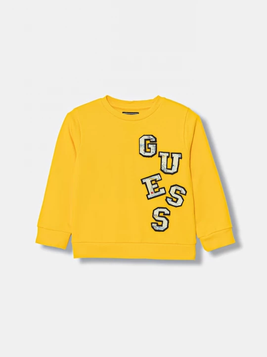 Obrázek produktu Guess Dětská bavlněná mikina Guess oranžová