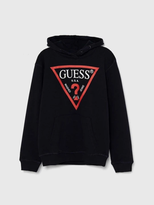 Obrázek produktu Guess Dětská bavlněná mikina námořnická modř