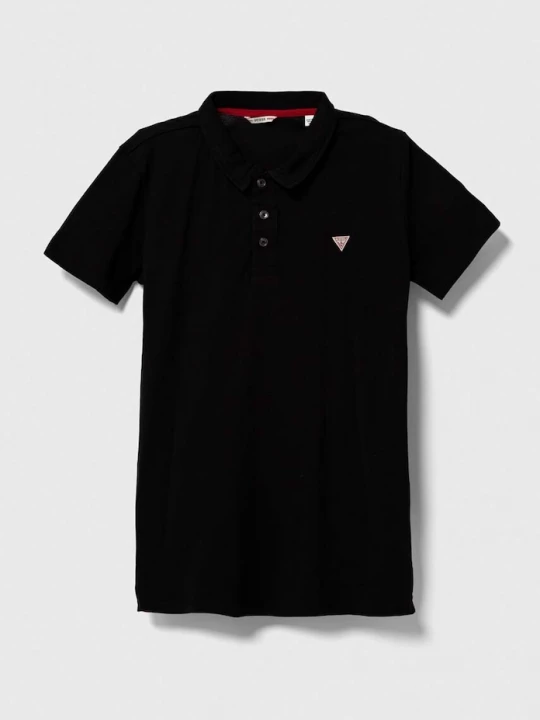 Obrázek produktu Guess Dětská bavlněná polokošile Guess černá