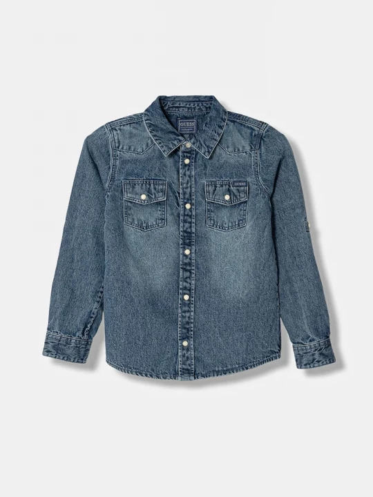 Obrázek produktu Guess Dětská riflová košile Guess modrá