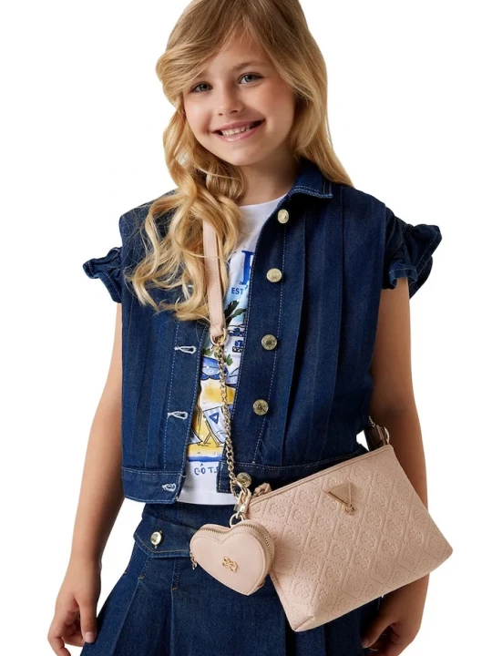 Obrázek produktu Guess Dětská riflová košile Guess námořnická modř