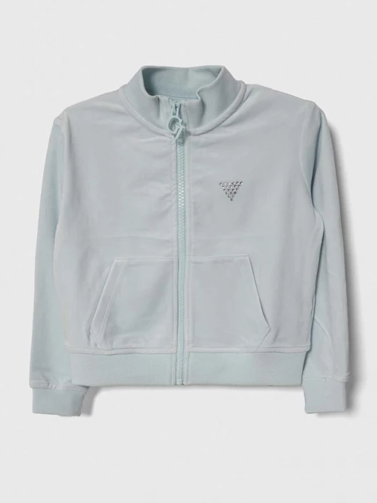 Obrázek produktu Guess Dětská velurová mikina Guess modrá