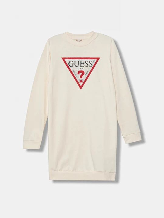 Obrázek produktu Guess Dětské bavlněné šaty béžová