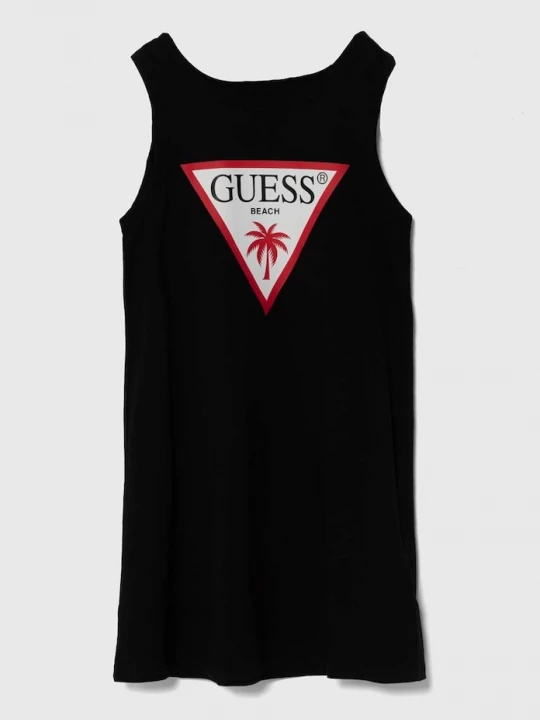 Obrázek produktu Guess Dětské bavlněné šaty Guess černá