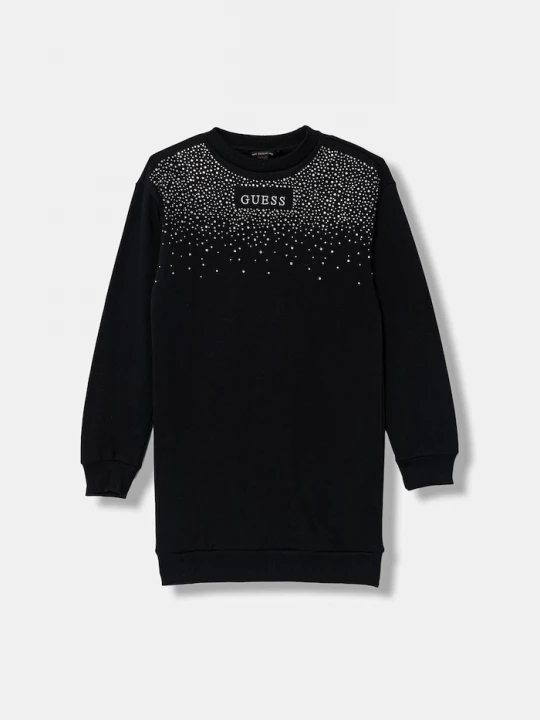 Obrázek produktu Guess Dětské bavlněné šaty Guess černá