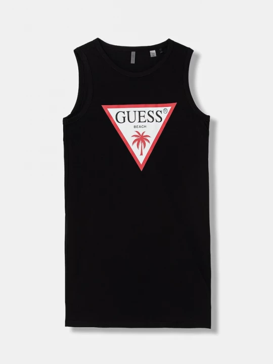Obrázek produktu Guess Dětské bavlněné šaty černá