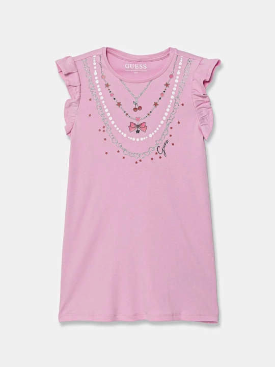 Obrázek produktu Guess Dětské bavlněné šaty Guess růžová
