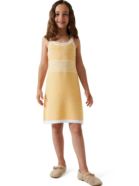 Obrázek produktu Guess Dětské bavlněné šaty Guess žlutá