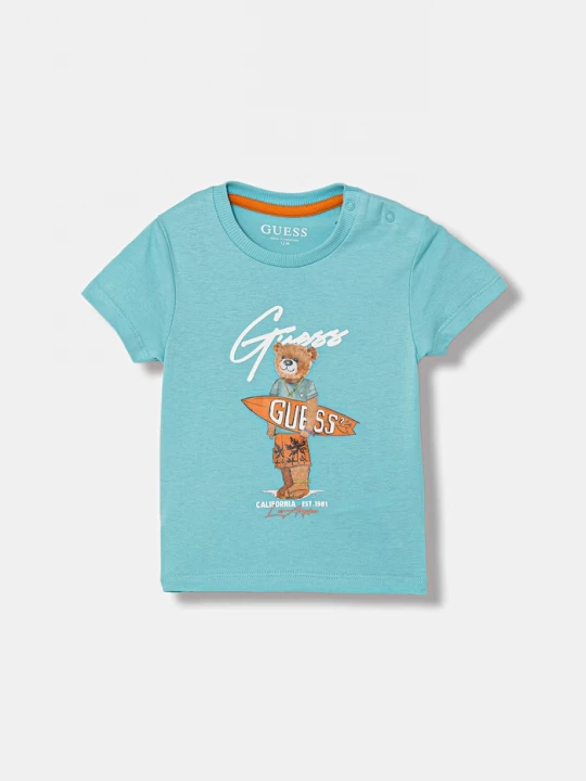 Obrázek produktu Guess Dětské bavlněné tričko Guess modrá