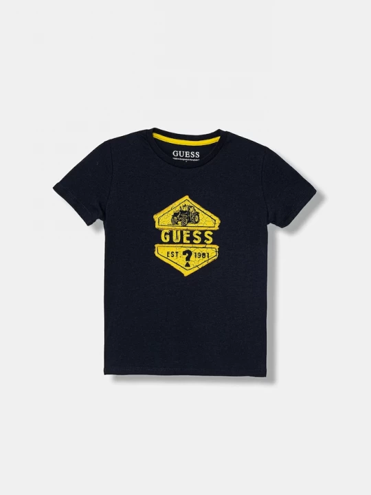 Obrázek produktu Guess Dětské bavlněné tričko námořnická modř