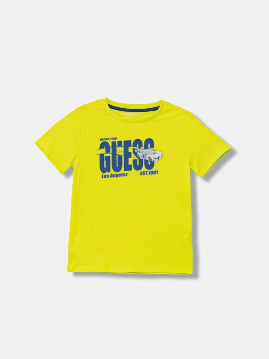 Obrázek produktu Guess Dětské bavlněné tričko Guess zelená