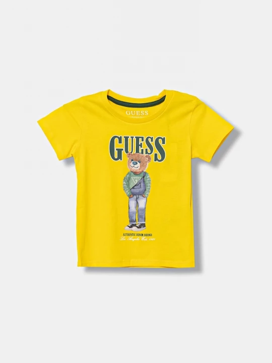 Obrázek produktu Guess Dětské bavlněné tričko Guess žlutá