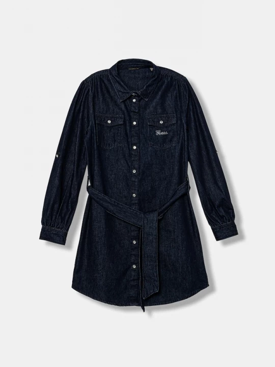 Obrázek produktu Guess Dětské riflové šaty Guess námořnická modř