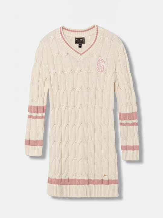 Obrázek produktu Guess Dětské šaty s příměsí vlny Guess béžová
