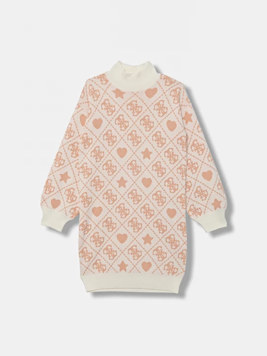 Obrázek produktu Guess Dětské šaty s příměsí vlny Guess oranžová