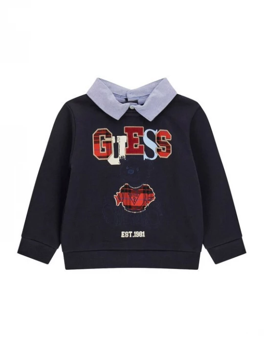 Obrázek produktu Guess Sada mikina a látkové kalhoty N6BG01 K6105 Tmavomodrá Regular Fit